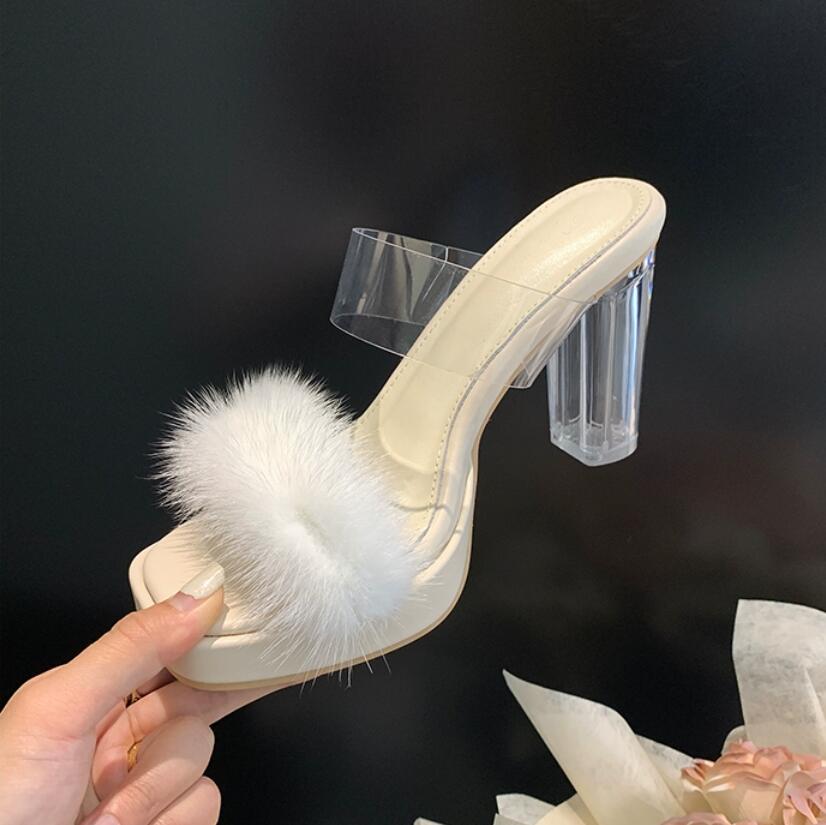 Clear Strap Heeled Sandals For Small Feet TS22