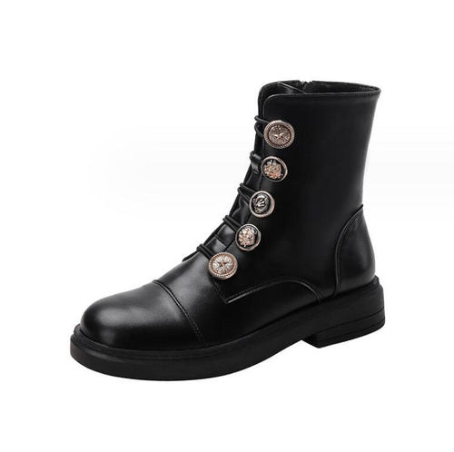Women's Small Feet Size 3 Side Zipper Short Boots MS155
