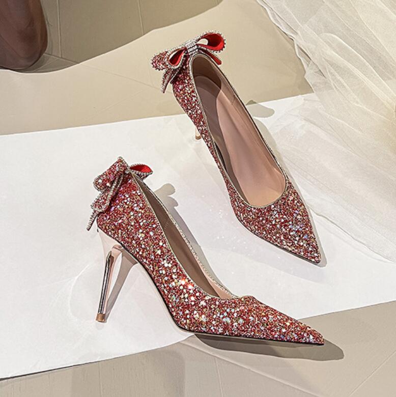 Women's Shoes Dillards Red Dress Shoes Glitter Red Small