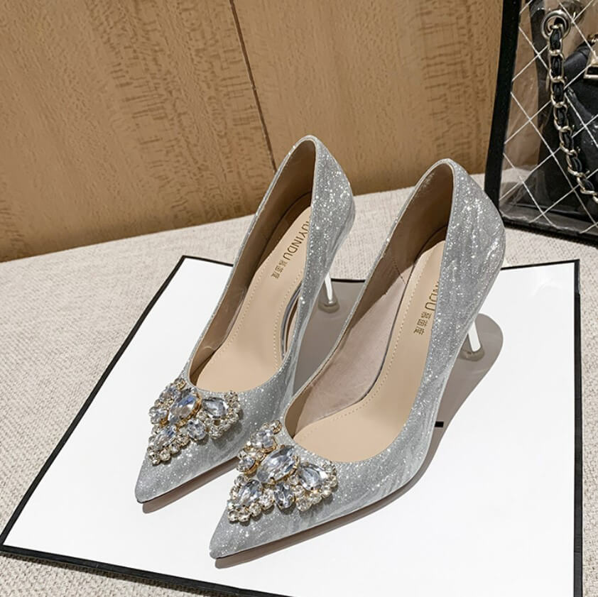 Glitter Dress Heels For Small Feet DS331 AstarShoes