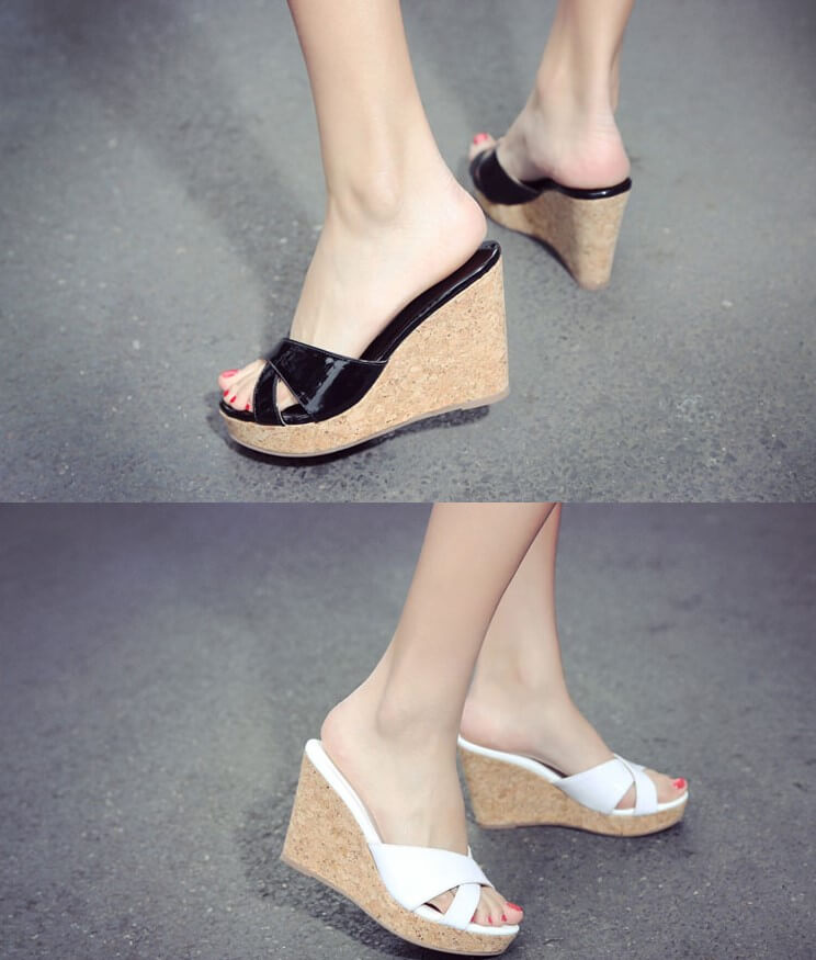 Ladies Small Size Wedge Sandals SS63 - AstarShoes