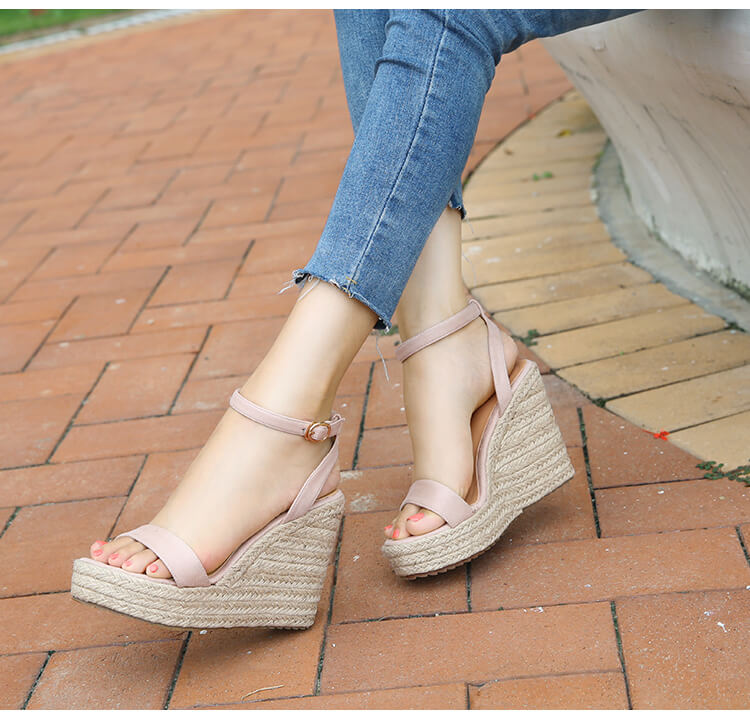 Ladies Small Size Wedge Sandals SS63 - AstarShoes