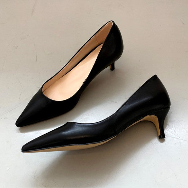 Small Size Kitten Heels For Women BS350 - AstarShoes