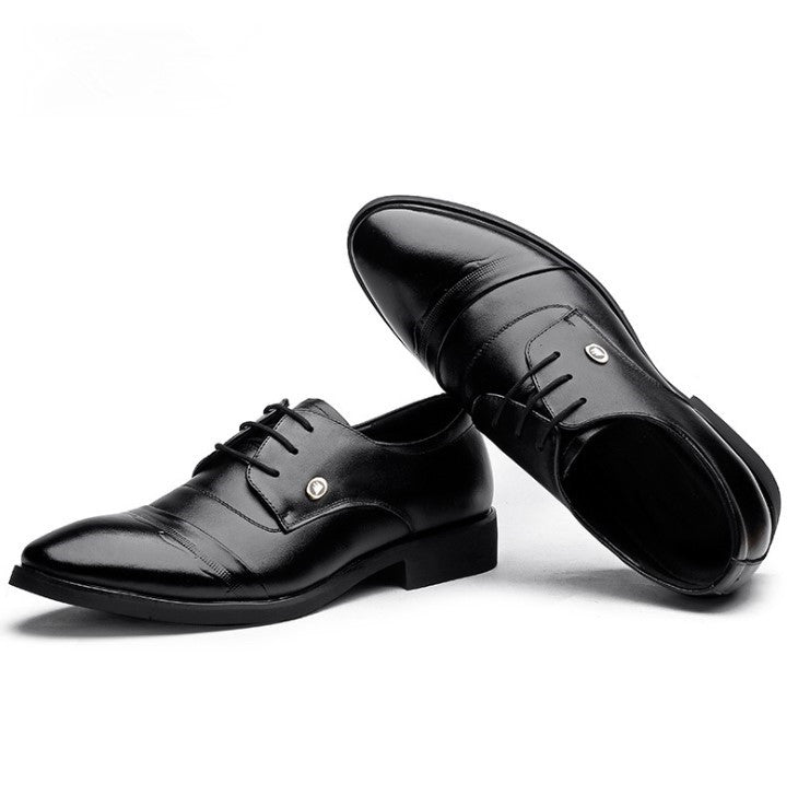 Small Feet Men s Lace Up Leather Dress Shoes MS51