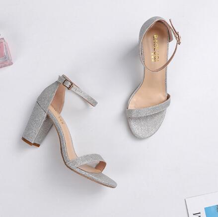 Small Size Block Heel Ankle Strap Sandals SS352 AstarShoes