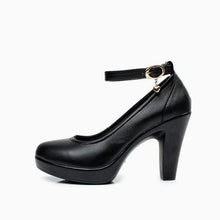 Ankle Strap Platform Chunky Shoes For Petite Feet SS2624