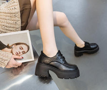 Block Heel Leather Booties For Petite Feet AP106
