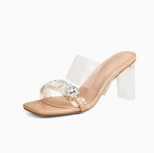 Clear Chunky Sandal Shoes For Small Feet SS2616