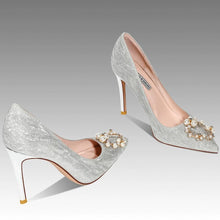 Glitter Dress Heels With Petite Feet Women(3/6/8/10cm Heel) ANLE19