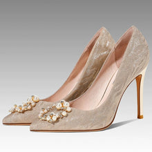 Glitter Dress Heels With Petite Feet Women(3/6/8/10cm Heel) ANLE19