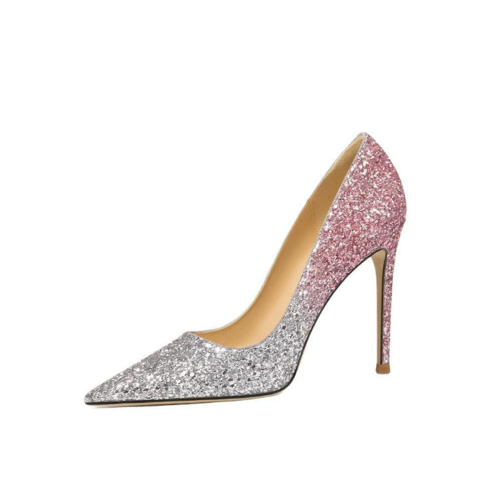 Glitter High Heel Shoes For Small Feet FS323