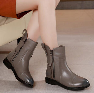 Leather Boots For Small Feet Ladies BS388