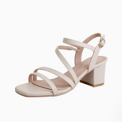 Petite Block Heel Strappy Open Toe Sandals TS427