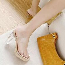 Petite Clear Heel Sandals BS134