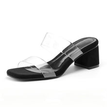 Petite Clear Strap Heeled Sandals SS378