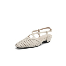 Petite Cross Strap Block Heel Shoes FS73
