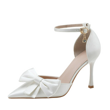 Petite Feet Ankle Strap Heels With Bow Tie FS153