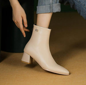 Petite Feet Back Zipper Short Boots FS156