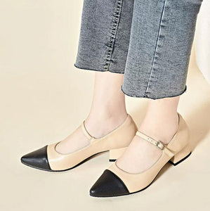 Petite Feet Block Heel Mary Jane Shoes ES97