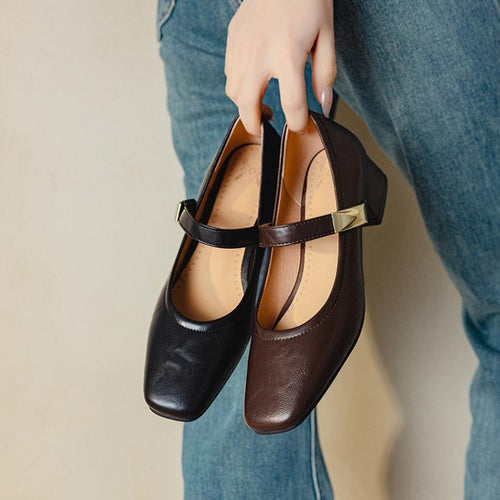 Petite Feet Block Heel Pumps For Women FS216