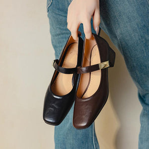 Petite Feet Block Heel Pumps For Women FS216