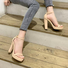 Petite Feet Chunky High Heel One Strap Shoes SS27134