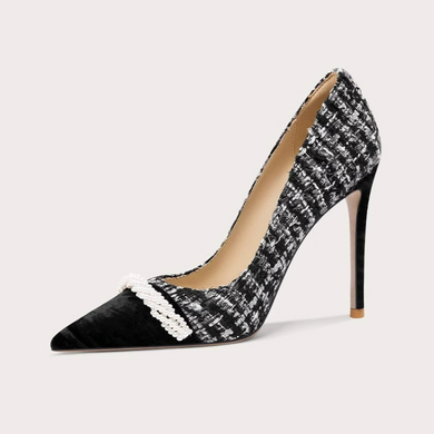 Petite Feet Dress Heels With Toe Cap FS312