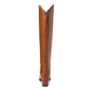 Petite Feet Pointy Chunky Mid Heel Long Boots MS210