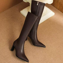Petite Feet Pointy Side Zipper Under Knee Boots AP110