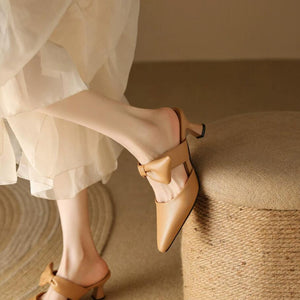 Petite Feet Pointy Slip On Heeled Shoes ANLE21