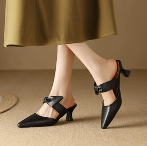 Petite Feet Pointy Slip On Heeled Shoes ANLE21