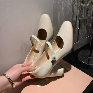 Petite Feet Round Toe Leather Shoes For Women FS290