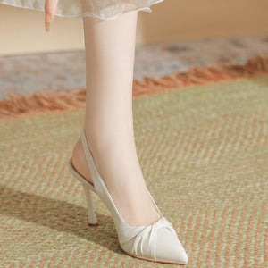 Petite Feet Size 1 Pointy Toe Slingback Heeled Shoes MS239
