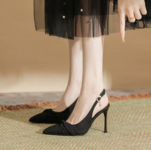 Petite Feet Size 1 Pointy Toe Slingback Heeled Shoes MS239
