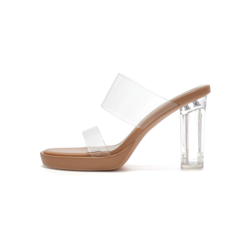 Petite Feet Size 2 Clear Heeled Sandal Shoes MS334 AstarShoes