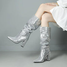 Petite Feet Size 3 Glitter Boots For Women FS337