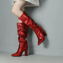 Petite Feet Size 3 Glitter Boots For Women FS337