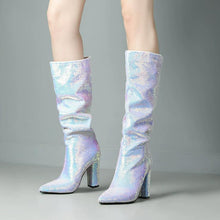 Petite Feet Size 3 Glitter Boots For Women FS337