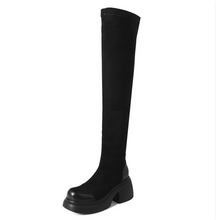 Petite Feet Thicksole Stretch Over Knee Long Boots FS210