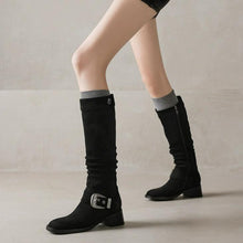 Petite Feet Under Knee Round Toe Boots FS302