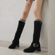 Petite Feet Under Knee Round Toe Boots FS302