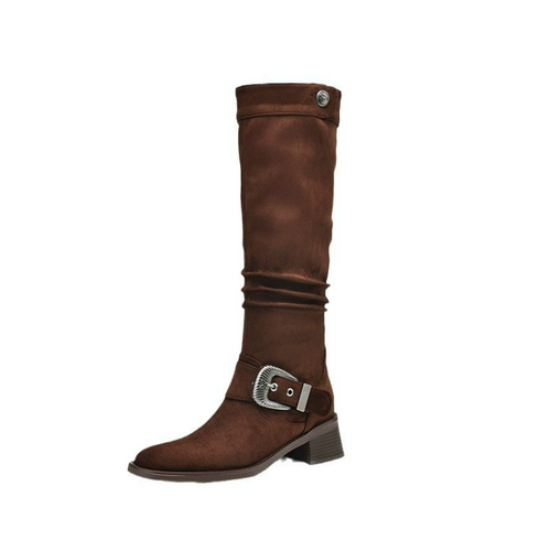 Petite Feet Under Knee Round Toe Boots FS302
