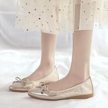 Petite Feet Women's Flats With Bow Tie DS165