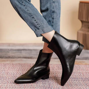 Petite Feet Women's Leather Ankle Boots TS268