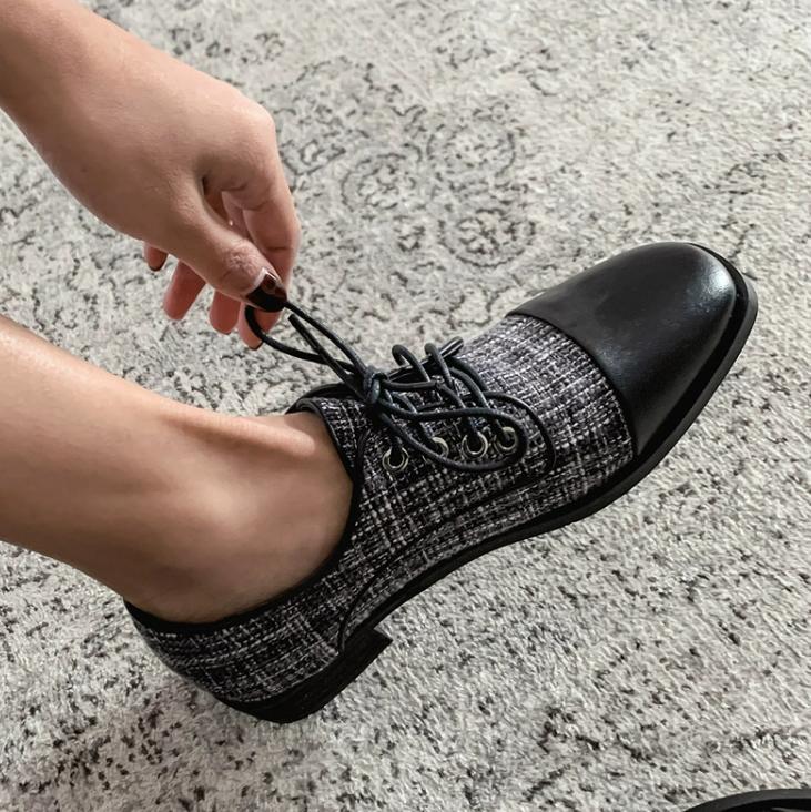 Petite Flat Heel Round Toe Casual Shoes FS330 - AstarShoes