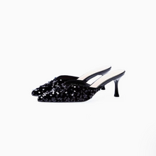 Petite Glitter Heeled Sandals Shoes With Toe Cap TS417