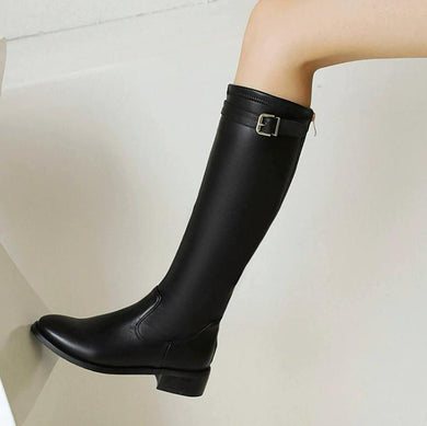 Petite Knee High Long Boots For Small Feet Women FS196