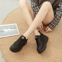 Women's Petite Lace Up Leather Casual Shoes MS298