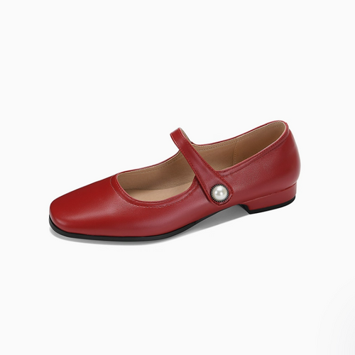 Petite Mary Jane Flat Heel Shoes MS264