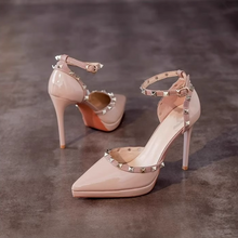 Petite Pointy Closed Stud High Heels TS402